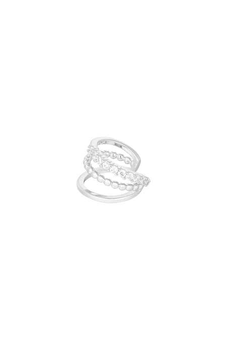 Earcuff Triple Party - Silver Color color 2