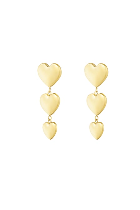 Ohrringe „Romantic Vibes“ – Goldfarbe - Goldfarbefarbe 2