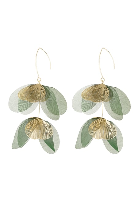 Blushing Flower earrings 2