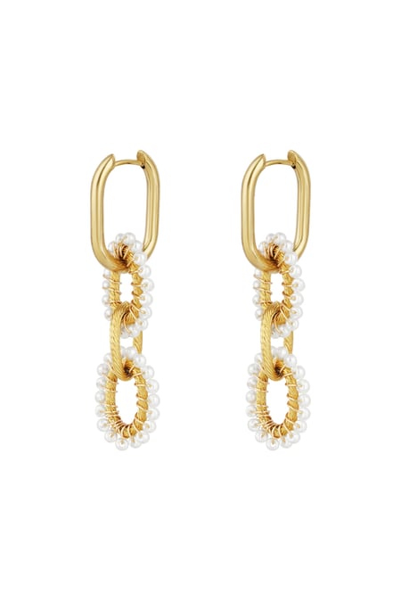 Perlen-Allure-Ohrringe - Goldfarben 2