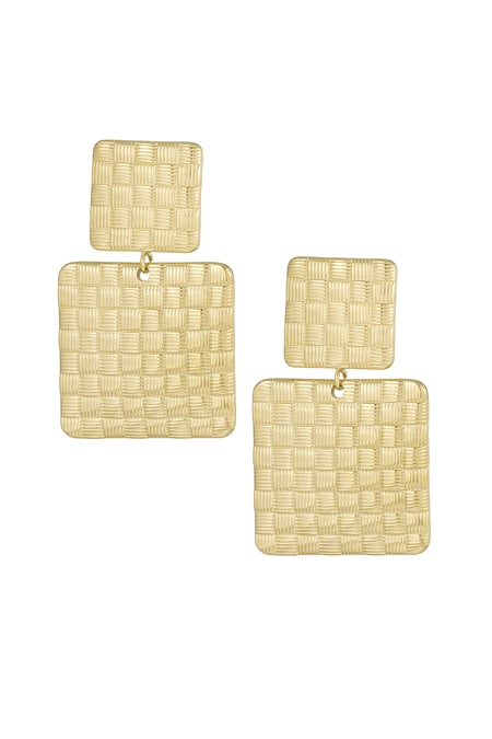 textured blocks earrings 2