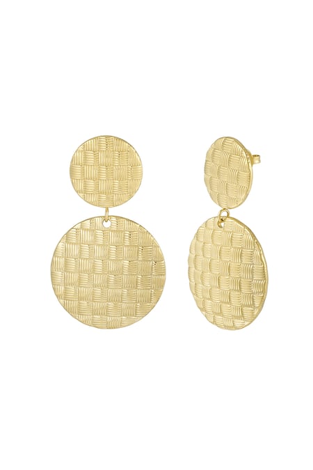 boucles d'oreilles rondes texturées 2