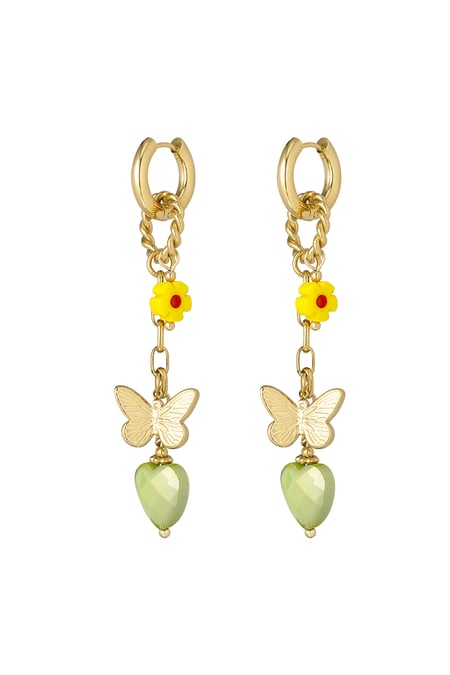 Oorbellen twinkle charm - Groen 2