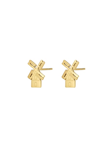 boucles d'oreilles moulin à vent hollandais 2