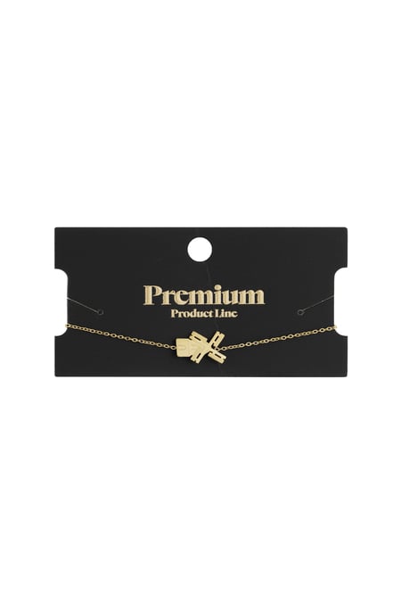 Pulsera de Color dorado con forma de molino de viento holandés