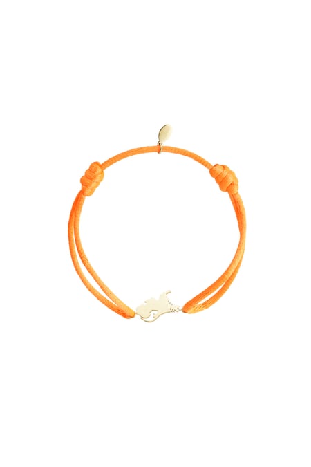Bracelet satin Dutchie - orangé 2