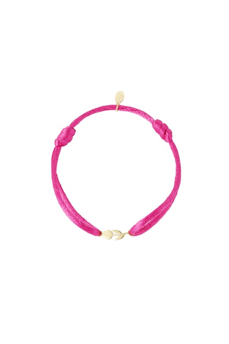 Satijnen armband tulp 2