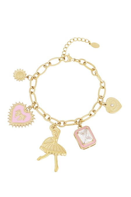 pulsera de dijes bailarina colorida 2