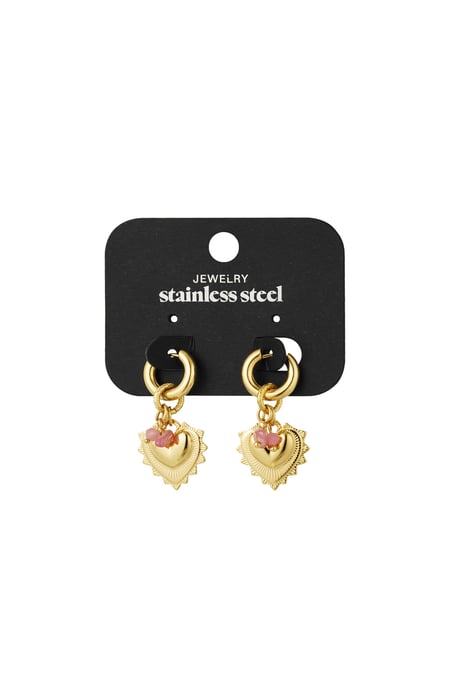 boucles d'oreilles coeur audacieux