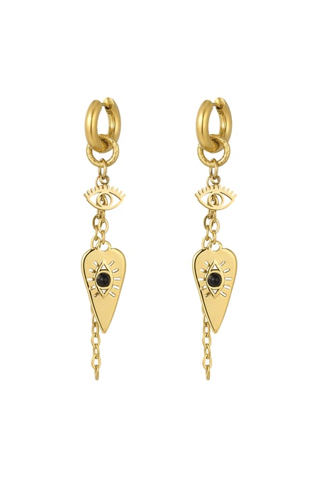 pendientes toque brillante - color plata (Pack with plastic bag) 2