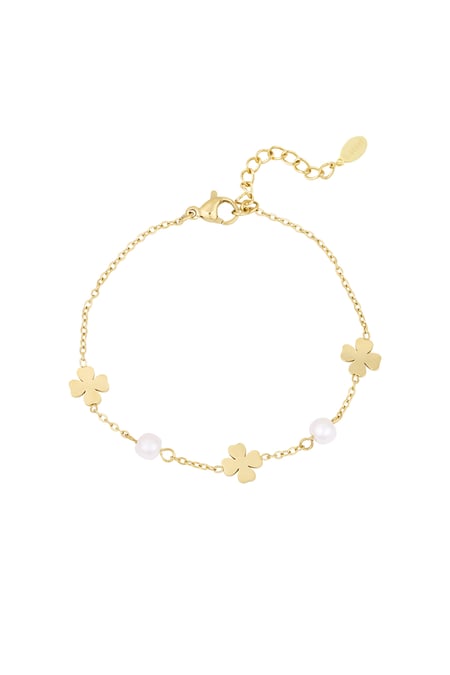 bracelet perle et trèfle 2