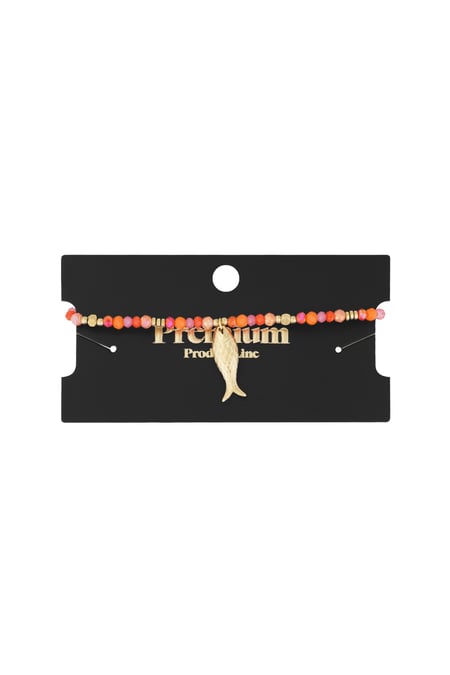 Fish & beads bracelet