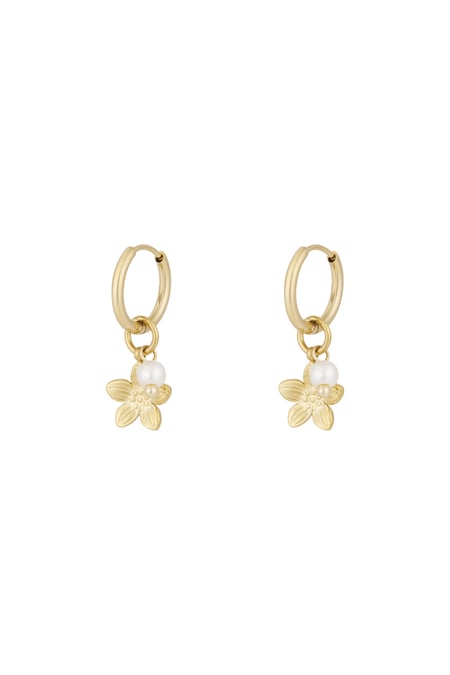 boucles d'oreilles en fleur de perle 2