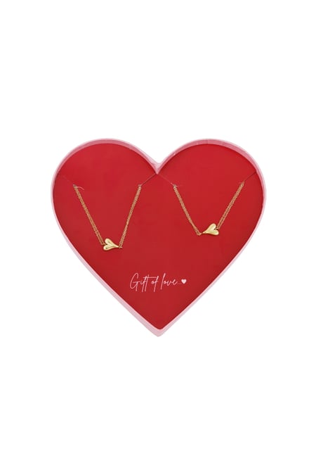 dono d'amore bracciali in acciaio inossidabile a forma di cuore 2