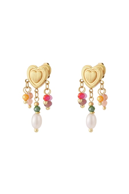 Love Rain Ohrringe - Goldfarben 2