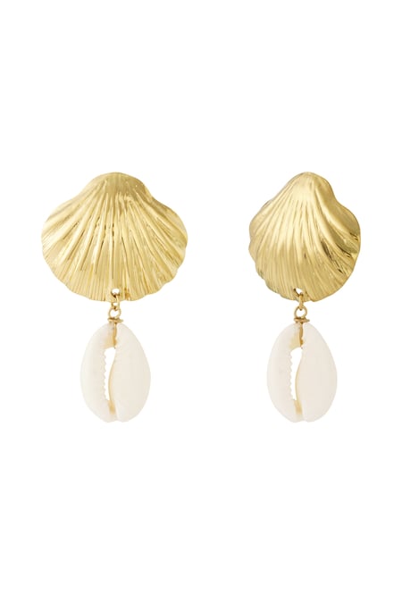 Boucle d&#39;oreille coquillage et coquillage 2