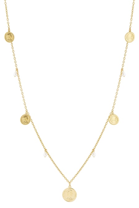Coin & pearl necklace 2