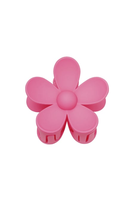 Effen kleur matte madeliefje bloem haarklem fuchsia Resin 2