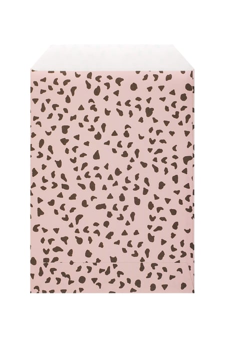 Jewelery envelope with dots pink