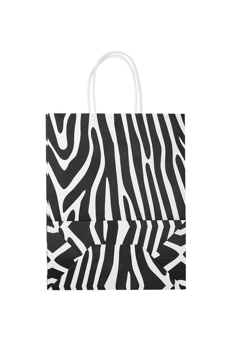 Tasjes zebra 50 stuks - zwart/wit Papier