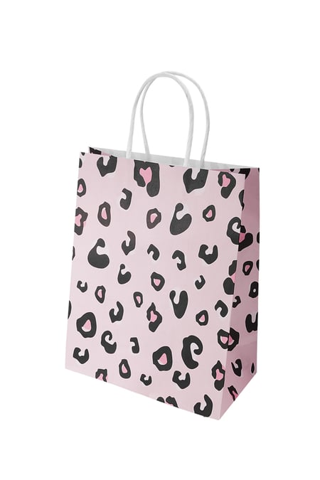 Bags leopard print 50 pieces - pink Paper 2