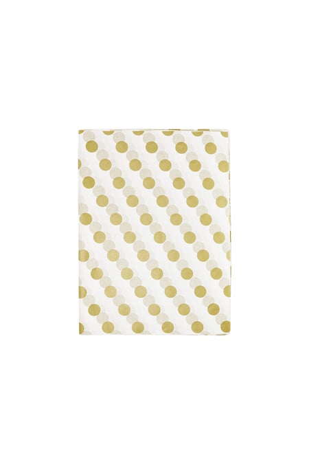 Rolling paper balls standing - white / Gold Color Paper