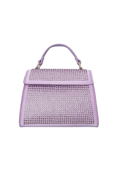 Handtasche Strass - Flieder PU 2