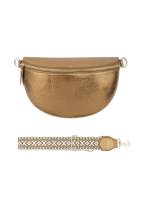 Sac bandoulière en bronze brillant - cuivré 2