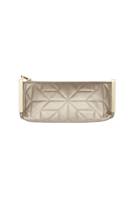 Gestikte clutch gouden hardware - koper 2