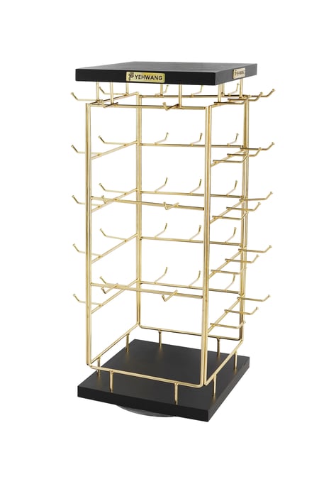 Espositore per orecchini, collana e bracciale - Colore oro nero 2