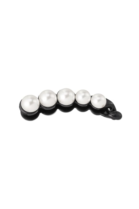 Hair clip pearls black 2