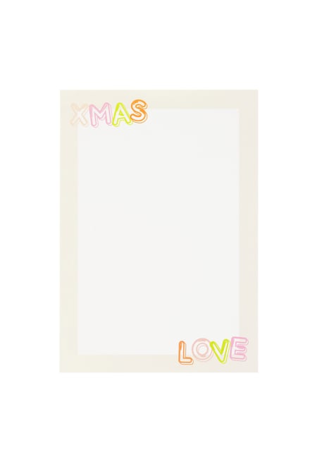 Wenskaart kerst santa baby