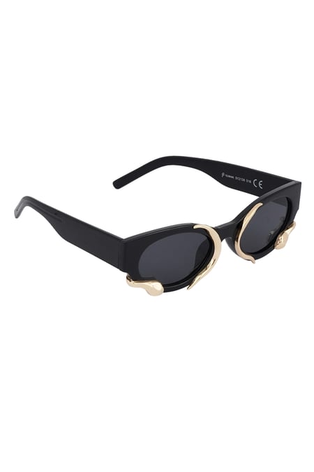 Schlangen-Sonnenbrille – schwarz 2