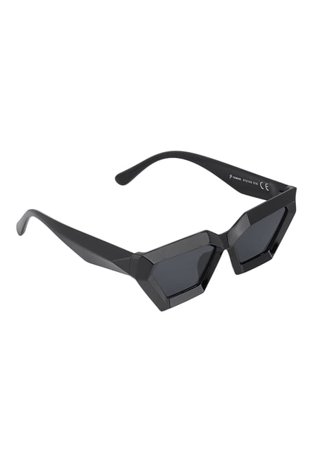Eckige Sonnenbrille – schwarz 2