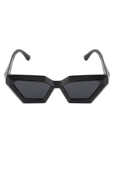 Eckige Sonnenbrille – schwarz