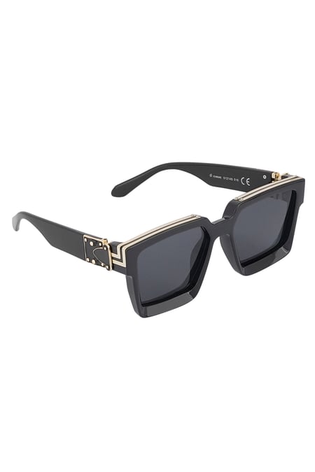 Leuchtende Sonnenbrille – schwarz 2