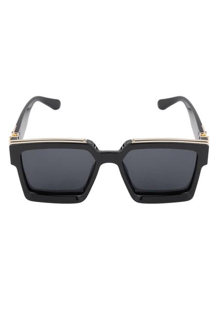 Leuchtende Sonnenbrille – schwarz