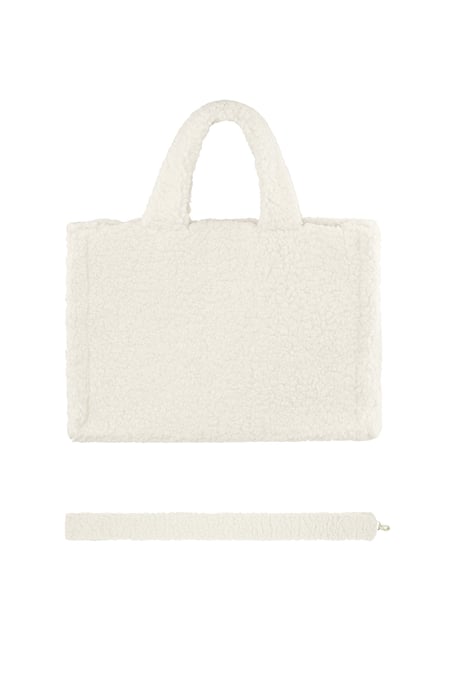 Borsa Fluffy Teddy - bianca 2