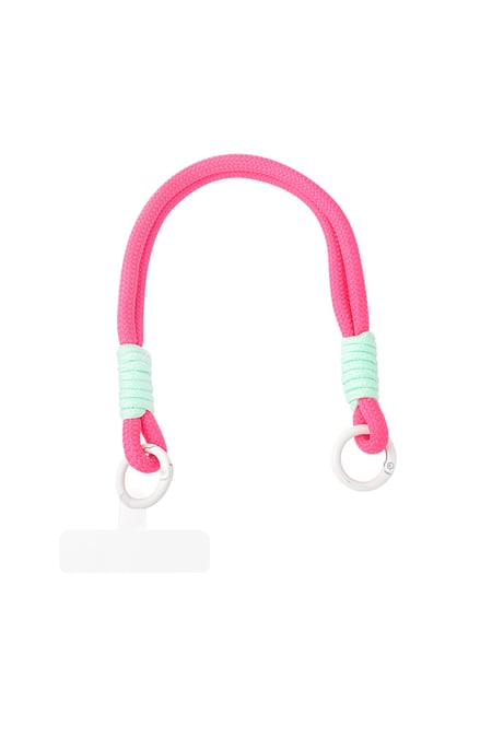 Sommerliches Telefonkabel - Pink & Mint 2