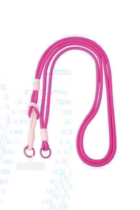 Sommerliches Telefonkabel - rosa & hellrosa 2