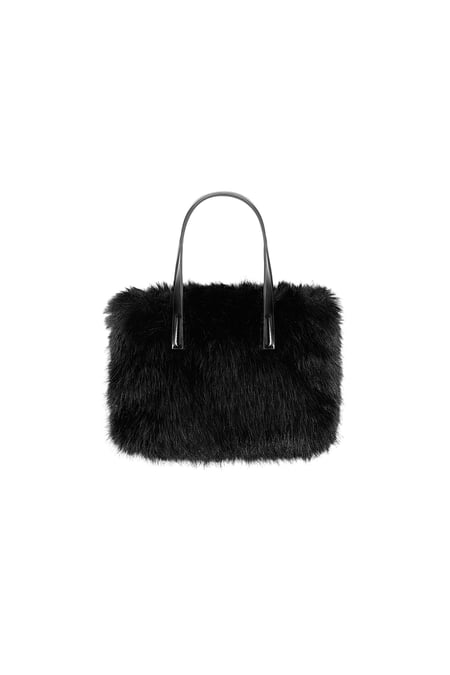 Borsa rifugio in peluche - nera 2