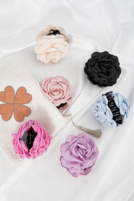 Fermaglio per capelli a forma di rosa