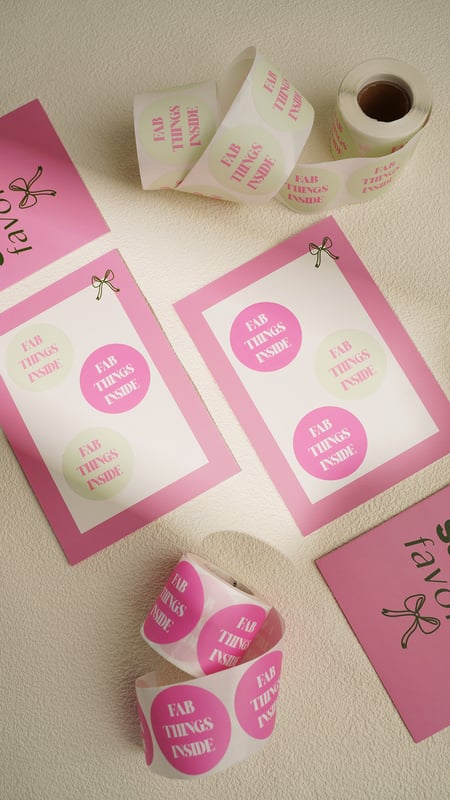 Stickers fab things inside