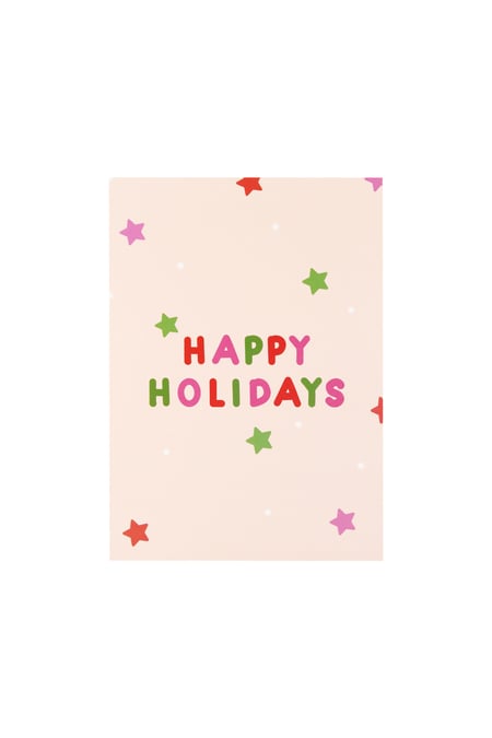 Kerstkaart happy holidays 2
