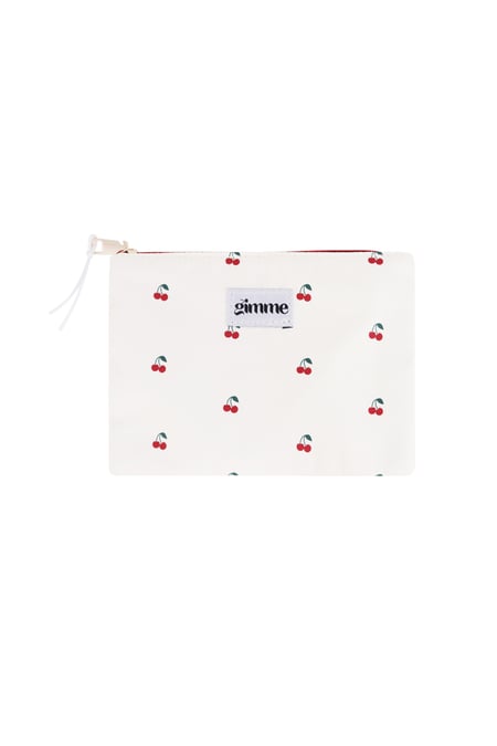 Flat toiletry bag cherries 2