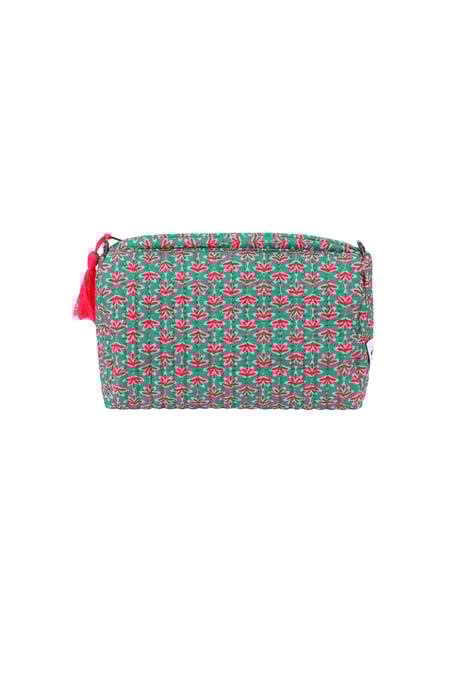 Trousse de maquillage florale de taille moyenne 2
