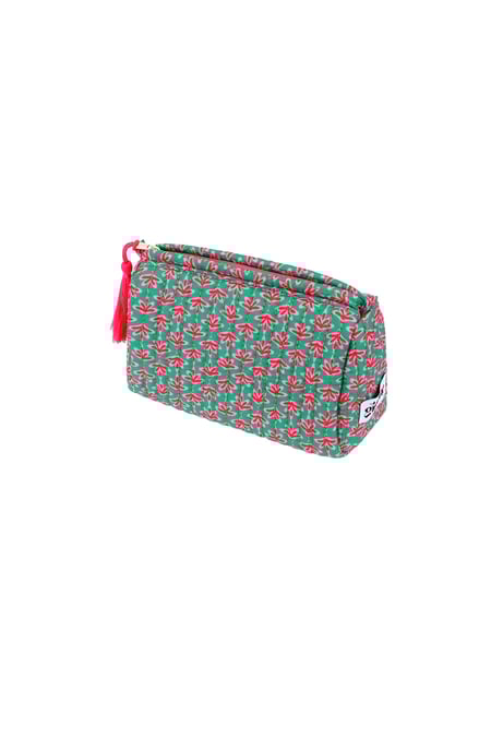Trousse de maquillage fleurie