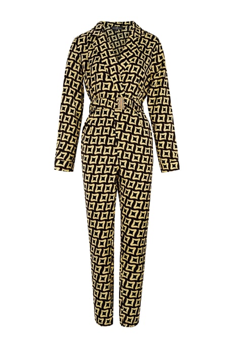 Mono estampado retro negro 2