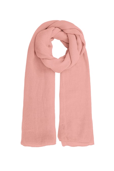 Echarpe unie - rose corail 2