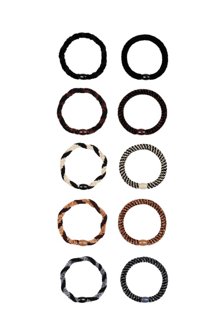Coffret bracelets élastiques cheveux automne foncé - multi 2